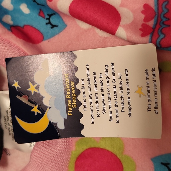 NWT Candy Couture girl owl print pajama set - Picture 6 of 6